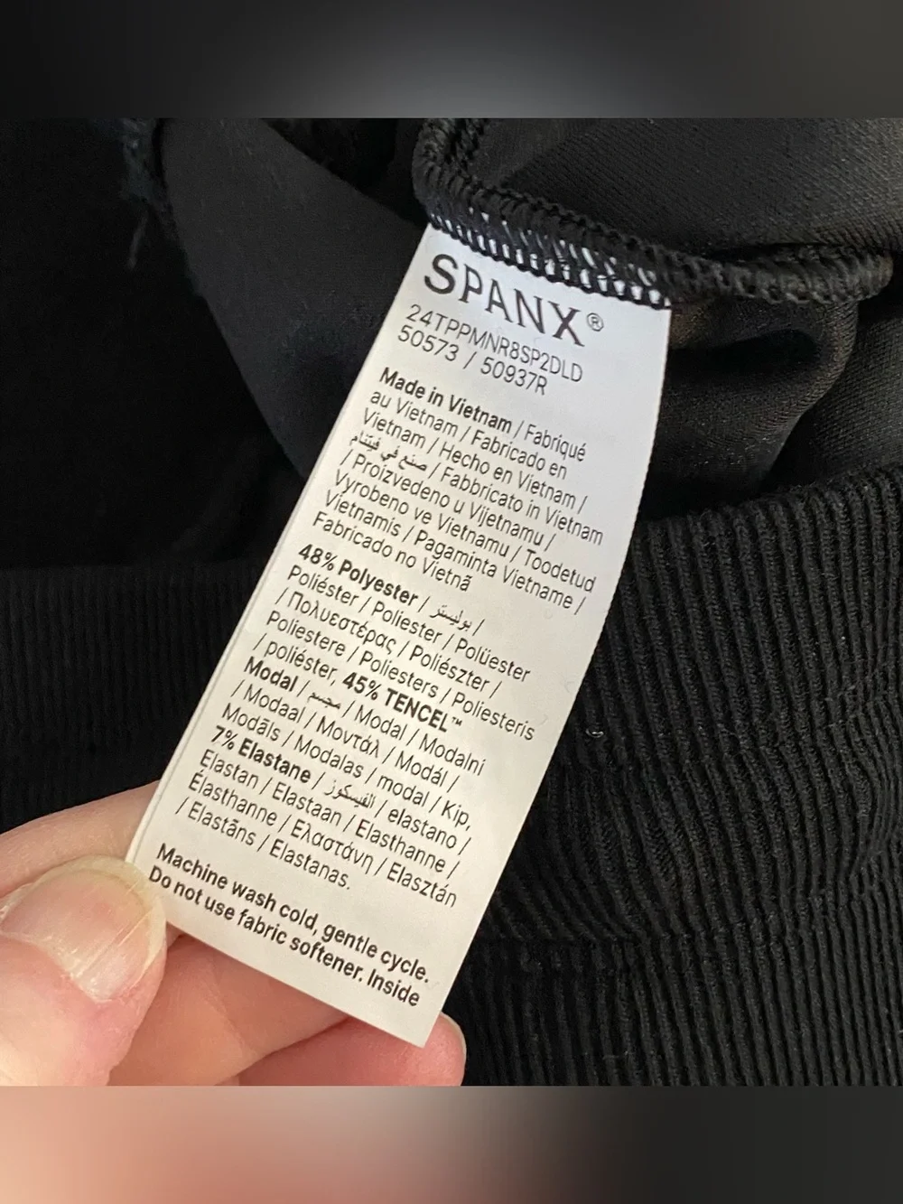 Spanx AirEssentials Tapered Ankle Casual Pants Black Sz XL TG Loungewear Joggers - Picture 4 of 11